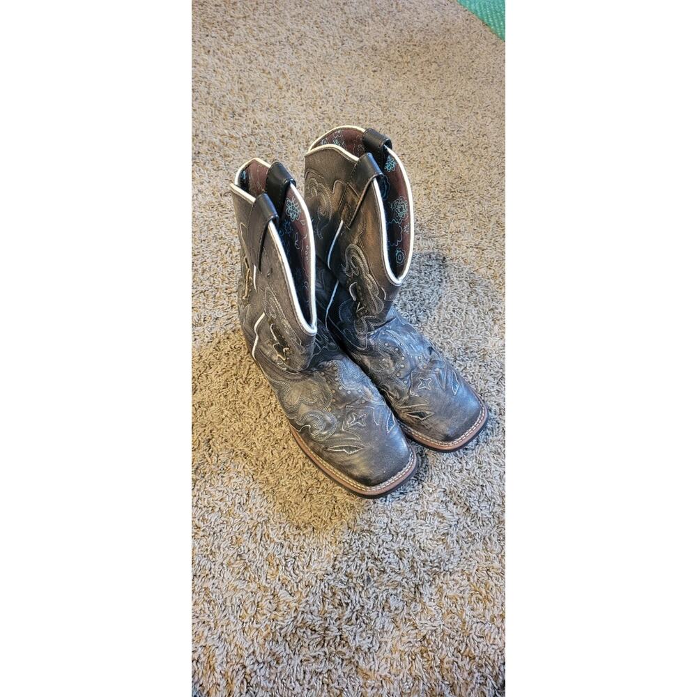 Womens Laredo Boots Size 8.5 M Spellbound Brown Leather Cowgirl Western Boot